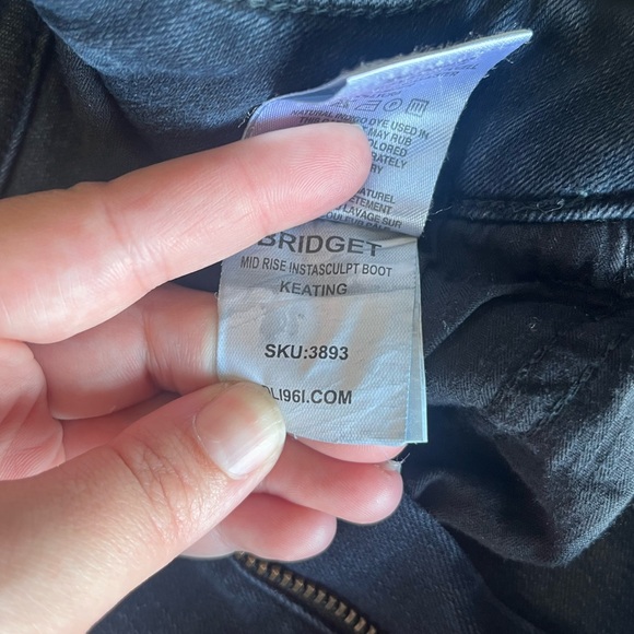 DL1961 Bridget Mid Rise Instasculpt Bootcut Jeans Size 27 - Picture 9 of 9